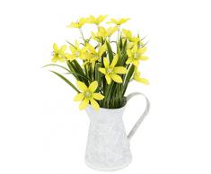 Flores Artificiales de Estrella en Jarra, Flores primaverales para decoración de Pascua, Flores Artificiales, Flores de Seda, Flores de Primavera, decoración de Primavera