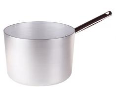 Ollas Agnelli Cazuela de Pico de Aluminio, con Mango de Acero Inoxidable, Plata, 3,7 litros