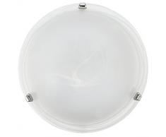 Eglo 7184 - Lámpara de techo de metal E27, color gris