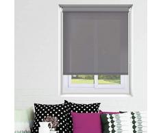 madecostore - Estor Enrollado, Tejido Liso, Color Gris, 94 x 190 cm â con perforaciÃ³n