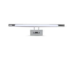 V-TAC VT-7012 - IluminaciÃ³n LED para espejo (12 W, cromo, 3000 K)