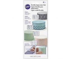 Wilton Tapetes de Impresión, Plástico,, 0.56x11.3x26.31cm, 4 Unidades