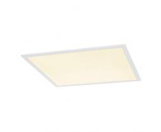 SLV I de Individual Panel 600 x 600, LED Indoor techo empotrable, ugr < 19 3000 K Lámpara, aluminio, 0 W, blanco