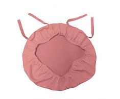 La Lino popelÃ­n chiavary Silla Funda para cojÃ­n, poliÃ©ster, poliÃ©ster, Rosa Polvo, 38.1 x 38.1 x 0.04 cm