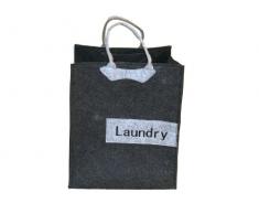 Franz MÃ¼ller Flechtwaren 80551F13 - Bolsa para Colada (42 x 32 x 50 cm, Fieltro sintÃ©tico), Color Gris