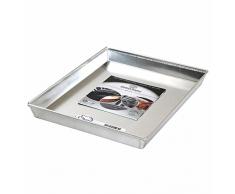 Agnelli Ollas Pastelería y Pizza Bandeja Rectangular de aleación de Aluminio 3003 con Dobladillo, Aluminio