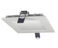 V-TAC 4818 - Luminaria de techo cuadrada led (mate 6000 K luz blanca fría 720 a 800 lm ángulo de dispersión de 120° 120 x 120 mm exterior + sección 105 x 105 mm regulable y no regulable cada transformador VT-800 SQ) color blanco