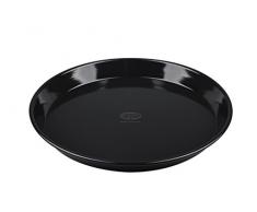 Dr. Oetker Tradition - Bandeja para pizza, 24 x 24 x 5 cm, color negro