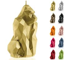 Candellana Hecho a Mano Gorilla Low-Poly Vela de Regalo - Divertida - Vela Decorativa - DecoraciÃ³n del Hogar - Regalos para Amigos - Mecha de AlgodÃ³n - Tiempo de Quemado 79h - Vela Classic Gold