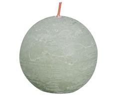 Bolsius - Luz de bola rÃºstica - verde luz de bola - 7,6 cm de diÃ¡metro - 6 piezas