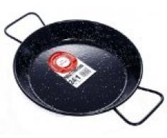 La Ideal Acero esmaltado paellera, Negro, 24Â cm