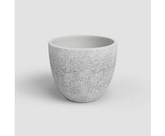 Artevasi HÃ©stia JarrÃ³n, Florero, JarrÃ³n Decorativo, Estructura compleja, CerÃ¡mica Hecha a Mano, Gris Claro, 20cm