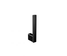 EMCO Loft - Portarrollos de Papel higiÃ©nico de Repuesto para Montaje en Pared, prÃ¡ctico Accesorio de baÃ±o para Montaje Vertical, Color Negro Mate 21,2 cm