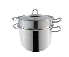 Tognana Porcellane V5758Y2INSL 220mm Acero Inoxidable Olla para Pasta - Ollas para Pasta (Acero Inoxidable, Acero Inoxidable, Cerámico, Gas, Vidrio, 22 cm, 270 mm)