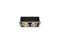 Slv Aluminio luminaria empotrable KADUX 2 Set/Foco led, luz de inundación, proyector de Techo, iluminación de Interior / 3000K 54 W 5300lm Regulable 30 Grados