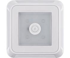 Müller Luz Lámpara LED batería 4eckig con detector de movimiento blanco Incluye 4 x AAA batería ml400081
