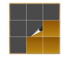 Adhesivo para azulejos para baño y cocina – 20 x 20 cm – Color GRIS oscuro brillante – 60 adhesivos para azulejos para pared azulejos