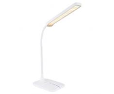 GLOBO Flexo-Spot - LÃ¡mpara led de mesa (3000-6000 K, con regulador de intensidad), color blanco