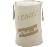 Gedy CO380300300 Cesto para la Ropa, Crudo, 38x38x58 cm