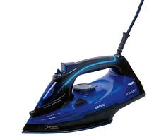 Bomann DB 6038 CB Plancha de Vapor (2800 W mÃ¡x, 7 Funciones, iluminaciÃ³n de Mango LED, Suela de cerÃ¡mica 3D, Color Negro y Azul