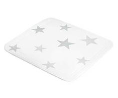 Kleine Wolke Stars - Alfombrilla de Ducha (Espuma de PVC, 55 x 55 cm), Color Gris