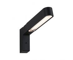 Paulmann 94549 Luminaria LED Aplique Ito Vertical IP44 47x301mm 65Â° DET. Movimientos 1x6 W Exterior Antracita, Metal, plÃ¡stico 3000 K, 6 W