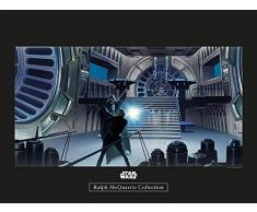 Komar Wandbild Von Star Wars Classic RMQ Vader Luke Throneroom | Kinderzimmer, Jugendzimmer, Dekoration, Kunstdruck | ohne Rahmen | WB163-40x30 fotomural, carbón