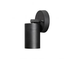 Konstsmide Modena 7598-750 - LÃ¡mpara de pared inclinable (9 x 8 x 10,5 cm, bombilla de 35 W, IP44, acabado mate, aluminio), color negro