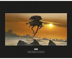 Komar Wandbild Von Star Wars Classic RMQ Hoth Probe Droid | Kinderzimmer, Jugendzimmer, Dekoration, Kunstdruck | ohne Rahmen | WB148-50x40 fotomural, carbÃ³n