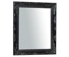 Biscottini Espejo Vintage de 66 x 76 cm Fabricado en Italia | Espejos Decorativos de Pared de Madera Maciza | Espejos de baÃ±o