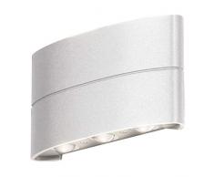 Konstsmide - Lámpara de techo (aluminio, cristal acrílico transparente), color blanco