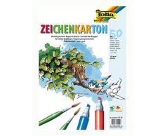 Folia 8400/50 – Caracteres de cartón, DIN A3, 50 Hojas, Color Blanco