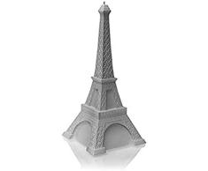 Candellana Hecho a Mano Eiffel Tower Vela de Regalo - Divertida - Vela Decorativa - Decoración del Hogar - Regalos para Amigos - Mecha de Algodón - Tiempo de Quemado 70h - Vela Gray