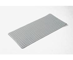 Caro - Alfombra Antideslizante (PVC, 78 x 35 cm), Color Gris