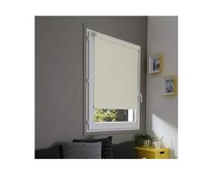 madecostore - Estor Enrollable Opaco, Color Crudo â 65 x 170 cm â Sin Perforaciones