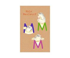 Komar Wandbild Von ABC Animal M | Poster, Bild, Wohnzimmer, Schlafzimmer, Dekoration, Kunstdruck | ohne Rahmen | P036M-50x70 fotomural, carbÃ³n