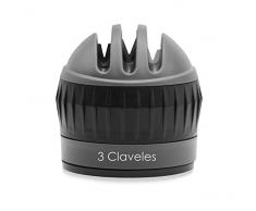 3 Claveles - Afilador de Cuchillos con Ventosa, 3 Fases - 6 cm