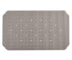 Spirella Ruby - Alfombrilla de Ducha (antibacteriana, Antideslizante, con ventosas, Aprox. 70 x 40 cm), Color Gris