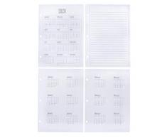 Rayher 50103000 - Calendario 2020, A5, FSC Mix Credit, con pegatina mensual y bloc de notas, 15 hojas
