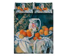 Sogni dAutore Sogni D Autore Set de Ropa de Cama (Hoja Plana 255x300cm + 2 Fundas Cojin 52x82cm con Solapa Interna), SD04, 100Â % AlgodÃ³n, Doble