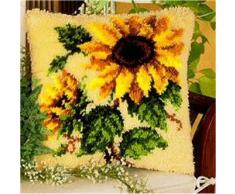 Vervaco – Kit para cojín de Ganchillo, diseño de Girasoles, Multicolor
