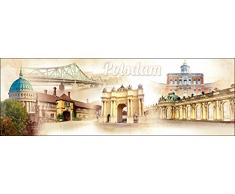 Pro-Art g1737e - Lienzo en impresiÃ³n giclÃ©e (150 x 48 cm), diseÃ±o de la Ciudad de Potsdam, Multicolor, 90 x 30 cm