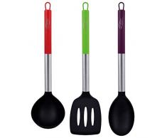 San Ignacio Q3249 Set 3pc Utensilios de Cocina Nylon, Colección Jolie de la Marca