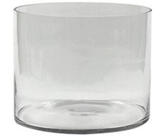 WGV Transparente Cilindro de Vidrio florero, 10Â por 20Â cm