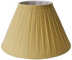 Better & Best Pantalla de lámpara de algodón, de 30 cm, Tabla Estrecha, Color Amarillo