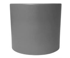 Meliflor Maceta CerÃ¡mica Tubular 21x18cm Gris Duraderas y Resistentes - DecoraciÃ³n - Hogar y JardÃ­n - Artesanalmente Fabricado en EspaÃ±a - DiseÃ±o Exclusivo