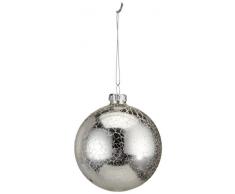 Eurofirany Bolas de Navidad, Plata, 8.0 x 8.0 x 8.0 cm, 6 Unidades