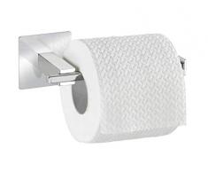 Wenko 23859100 Turbo-LocÂ® - Portarrollos de Papel higiÃ©nico de Acero Inoxidable (sin Tapa, fijaciÃ³n sin Agujeros, 16,5 x 6,5 x 7 cm), Cromado