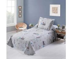 NOVOTEXTIL Waiheke Colcha Bouti de Verano y Entretiempo, Cama 105 cm, 2