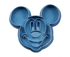 Cuticuter Mickey Mouse Cara Cortador de Galletas, Azul, 8x7x1.5 cm